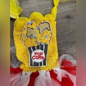 Toddler Popcorn Costume - FAST SHIPPING - ~3T. EUC Halloween Dress